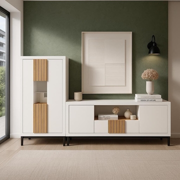 Apilable Siena 250 – 250x38 cm en Blanco y Salermo - Imagen 1