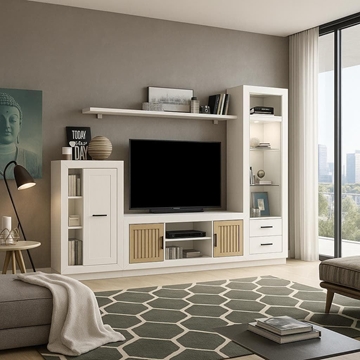 Apilable Siena XL – 295x40 cm en Blanco y Salermo - Imagen 1