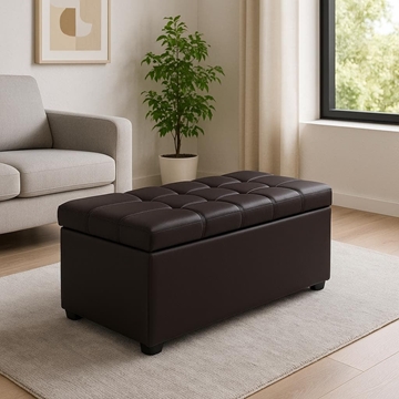 Arcón Arosa – 100x42 cm en Polipiel Chocolate o Blanco - Imagen 1