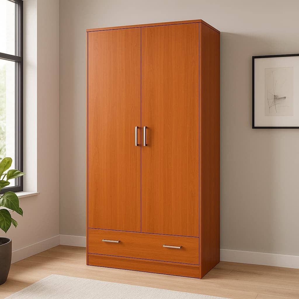 Armario Abril – 2 Puertas 200x102 cm en Blanco o Cambrian/Blanco - Imagen 3