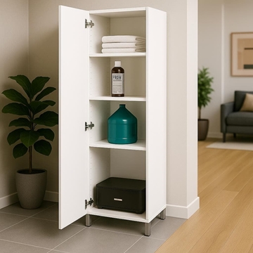 Armario Home Lía Slim – 185x42 cm en Blanco - Imagen 1