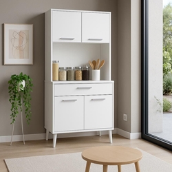 Armario Lía Alto – 180x80 cm en Blanco - Imagen 1