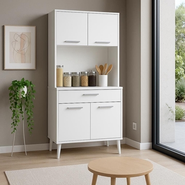 Armario Lía Alto – 180x80 cm en Blanco - Imagen 1