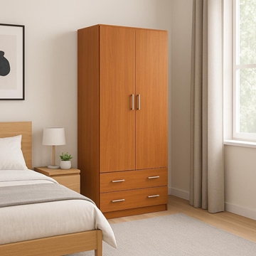 Armario Siena 2P – 220x102 cm en Acabado Cerezo - Imagen 1