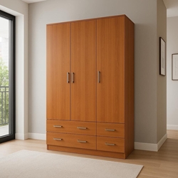 Armario Siena 3P – 220x152 cm con 3 Puertas en Acabado Cerezo - Imagen 1