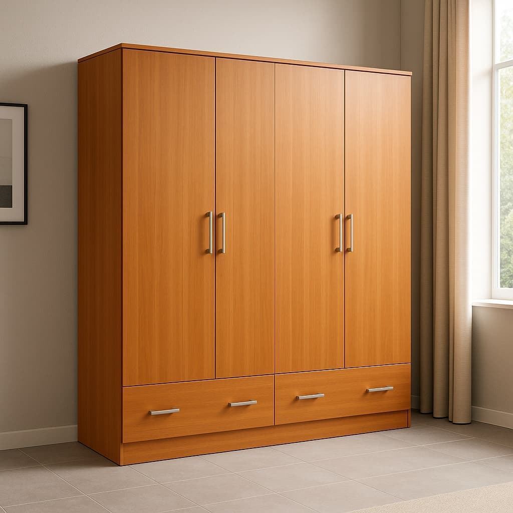 Armario Trento – 4 Puertas 200x202 cm en Blanco o Cambrian/Blanco - Imagen 3