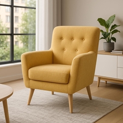 Butaca Eira – 93x75 cm en Mostaza o Verde Agua - Imagen 1