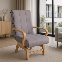 Butaca Lía Natural – 105x58 cm en Nido Beig y Madera Natural - Imagen 1