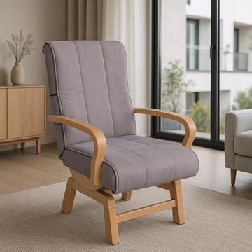 Butaca Lía Natural – 105x58 cm en Nido Beig y Madera Natural - Imagen 1