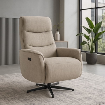 Butaca Relax Duna – Giratoria en Gris o Beig - Imagen 1