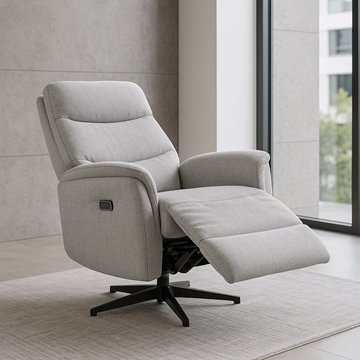 Butaca Relax Duna – Giratoria en Gris o Beig - Imagen 2