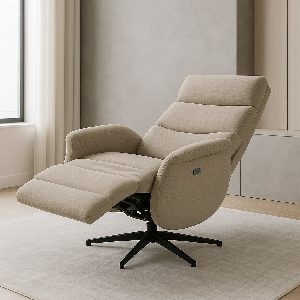 Butaca Relax Duna – Giratoria en Gris o Beig - Imagen 3