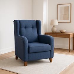 Butaca Toscana – 107x69 cm en Gris o Beig con Patas Cerezo - Imagen 2