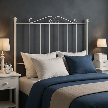 Cabezal Alba de Forja 135 cm – Blanco, Oro Viejo o Negro - Imagen 1