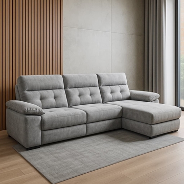 Chaise Longue Évora – Reversible y Eléctrico en Crudo o Gris - Imagen 1