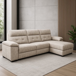 Chaise Longue Évora – Reversible y Eléctrico en Crudo o Gris - Imagen 2