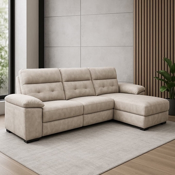 Chaise Longue Évora – Reversible y Eléctrico en Crudo o Gris - Imagen 2