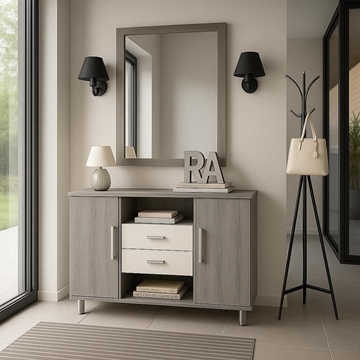 Consola Brisa – 100 cm en Cambrian con Detalles en Blanco - Imagen 1