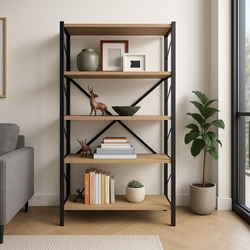 Estantería Urban – 160x66 cm en Safir y Negro - Imagen 1