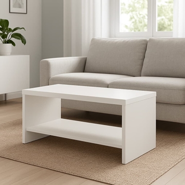Mesa de Centro Lira – 77x40 cm en Blanco/Cambrian o Blanco - Imagen 1