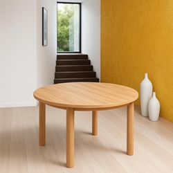 Mesa Lía – Extensible 124x94 cm en Roble o Blanco - Imagen 1