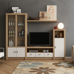 Mueble Apilable Báltico – 280 cm en Cambrian/Blanco - Imagen 1
