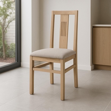 Silla Clásica Lúa – 95x44 cm en Beig con Acabado Cerezo o Cambrian - Imagen 2