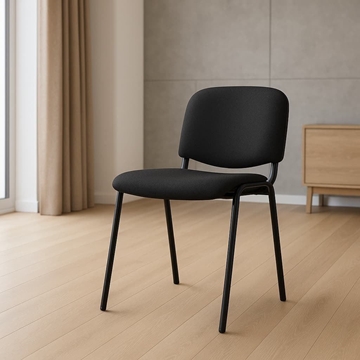 Silla Confidente Nova – 76x55 cm en Color Negro - Imagen 1