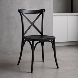 Silla Delta – 88x54 cm en Polipropileno Negro o Blanco - Imagen 1