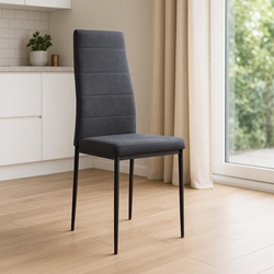 Silla Lúa – 97 cm en Gris Marengo o Moka con Patas Negras - Imagen 1