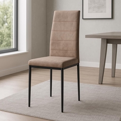 Silla Lúa – 97 cm en Gris Marengo o Moka con Patas Negras - Imagen 2