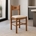 Silla Verona – Polipiel Beige y Acabado Cerezo 86x41 cm - Imagen 1