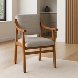 Sillón Gala Mini – 84x51 cm en Beig con Acabado Cerezo o Cambrian - Imagen 1