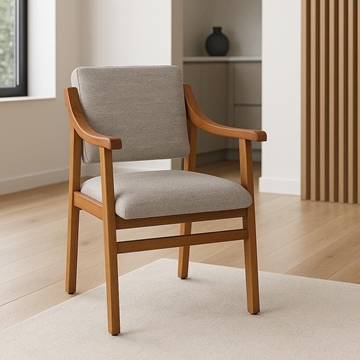 Sillón Gala Mini – 84x51 cm en Beig con Acabado Cerezo o Cambrian - Imagen 1