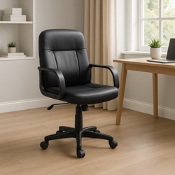 Sillón Oslo – Elevable en Polipiel Negra 98x54 cm - Imagen 1