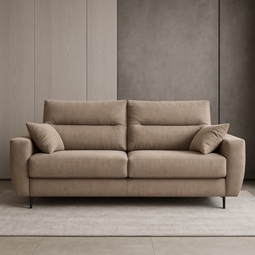 Sofá Cama Charlotte 135 – Apertura Italiana en Tejido Beig - Imagen 1