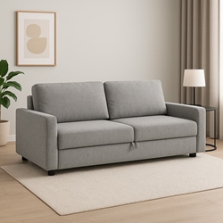 Sofá Cama Lisboa – Cama de 148x189 cm en Gris o Beig - Imagen 1