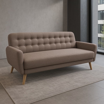 Sofá Cama Porto – Compacto en Color Tierra o Gris Marengo - Imagen 1