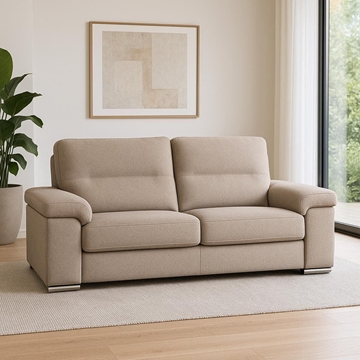 Sofás Charlotte – 2 y 3 Plazas en Tejido Beig o Gris - Imagen 1