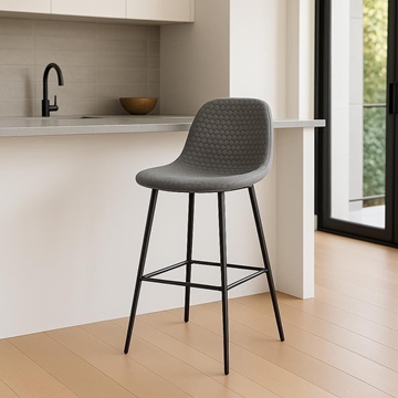 Taburete Nova – 100x43 cm en Moka o Gris Marengo con Patas Negras - Imagen 1