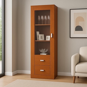 Vitrina Roma Slim – 195x65 cm con Puerta Reversible - Imagen 1